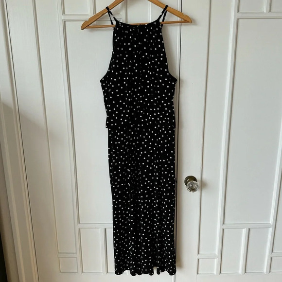 London Times Polka Dot Jumpsuit romper excellent condition size 12 comfortable - Picture 4 of 13